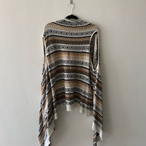 Sleeveless open front cardigan
